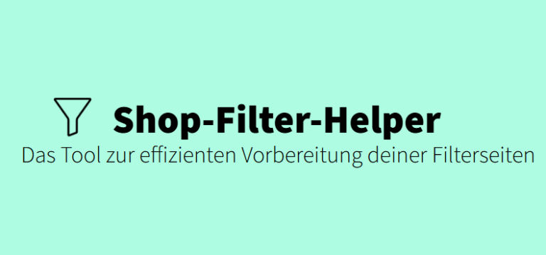 SEO-Filteranalysen mit Hilfe von Python & Google Colab (Shop-Filter-Helper)